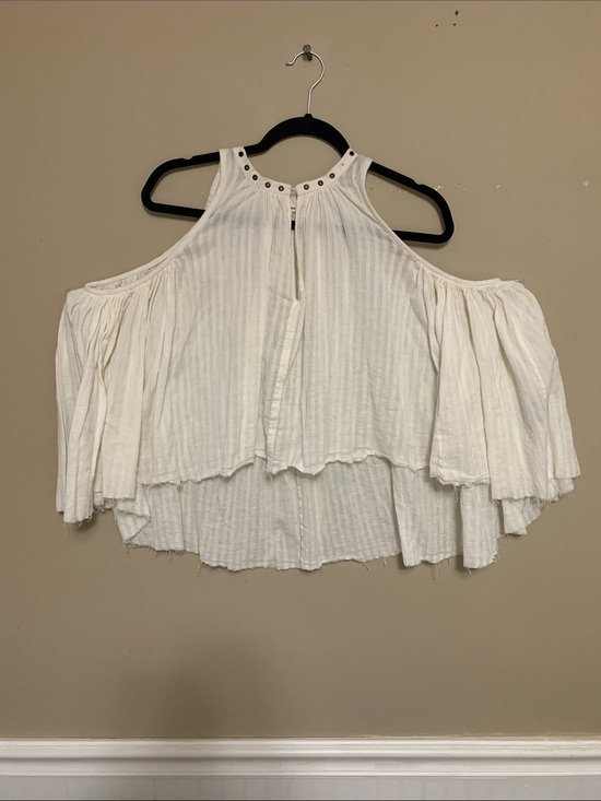 Isabel Marant Tops - Isabel Marant Women’s Sleeveless Medal Hole Collar Gauzy Flare High-Low SZ36 Top